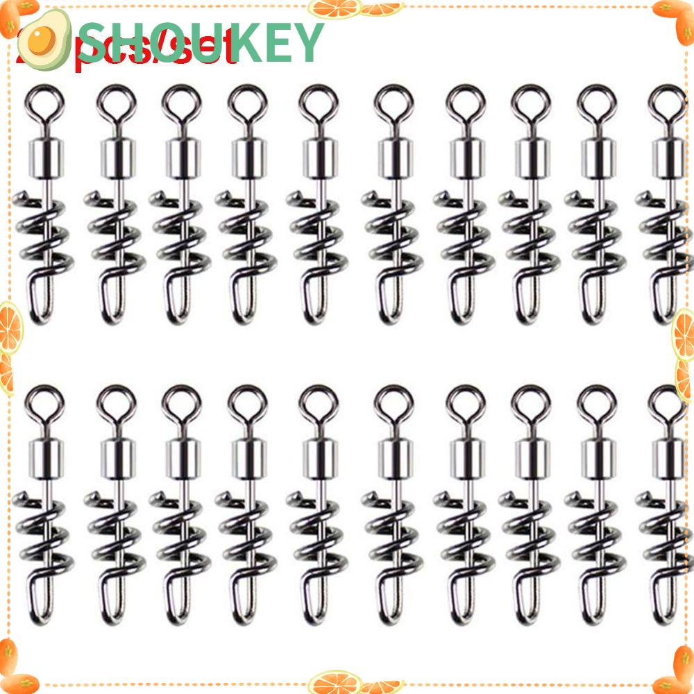 Set 20 Phụ Kiện Câu Cá Dạng Xoắn Ốc SHOUKEY