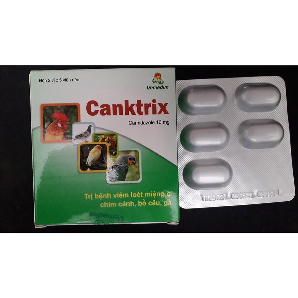 VEMEDIM Canktrix Giúp Gà Đá, Chim Cảnh, Bồ Câu Hết Đẹn Miệng, Viêm Loét Miệng