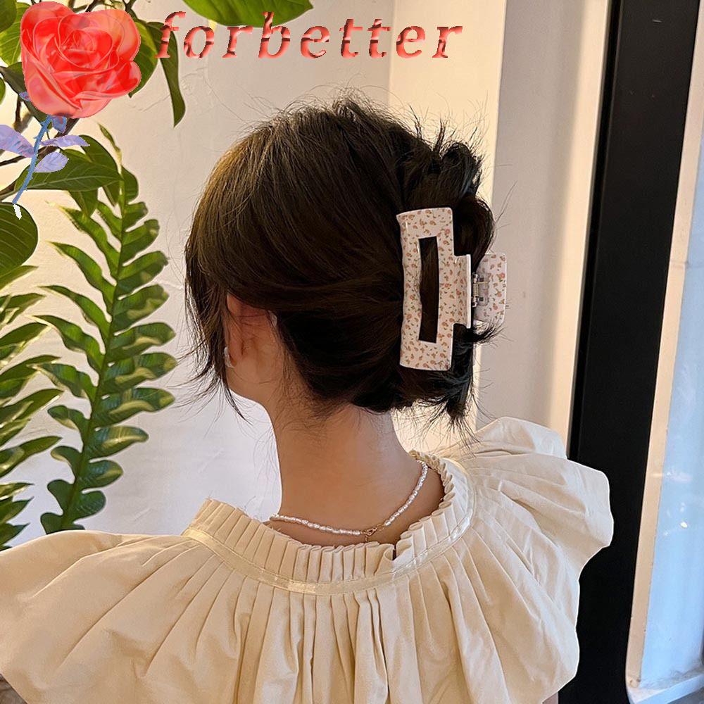 Kẹp Tóc Hình Cá Mập / Bông Hoa Bằng Acrylic Thời Trang Hàn Quốc