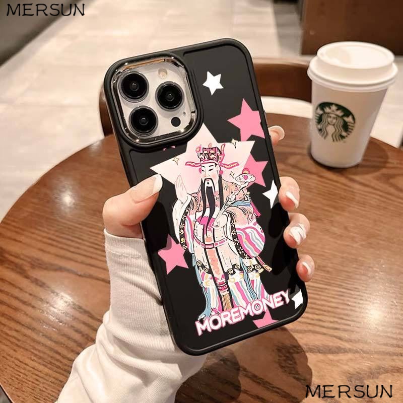 ✅Ốp Điện Thoại Dẻo Họa Tiết Thần Tài Độc Đáo Cho Iphone13Pro 1214Pro Max 11 Xr