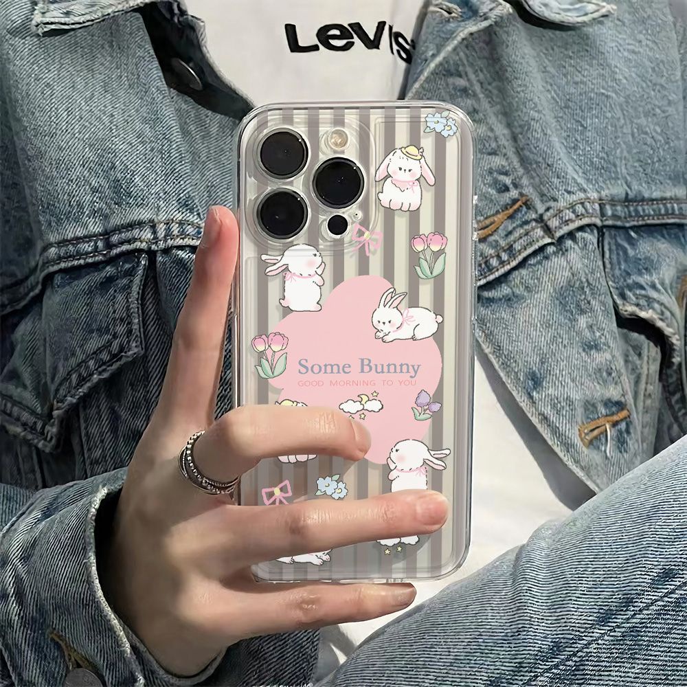 ✅Ốp Điện Thoại Mềm Chống Sốc Hình Thỏ Hoạt Họa Cho Iphone 11 1378iPhone12max 14proplus6ins Apple Quanc