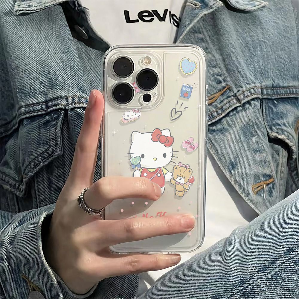 ✅Ốp Điện Thoại Dẻo Họa Tiết Hoạt Hình Gấu / Mèo Dễ Thương Chống Sốc Cho Iphone11 6In max13iPhone1214pro plus11 78 Vm