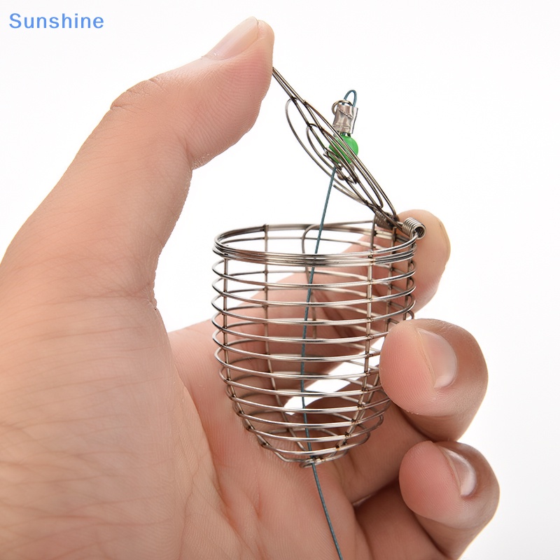 1 Lồng Giữ Mồi Câu Cá Cỡ Nhỏ Bằng Thép Không Gỉ