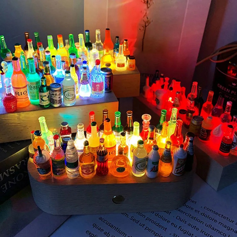 Đồ trang trí Chai Rượu Mini Bằng Nhựa Resin Gọn Nhẹ Trang Trí Nhà Cửa / Làm Quà Tặng Cho Bé DIY