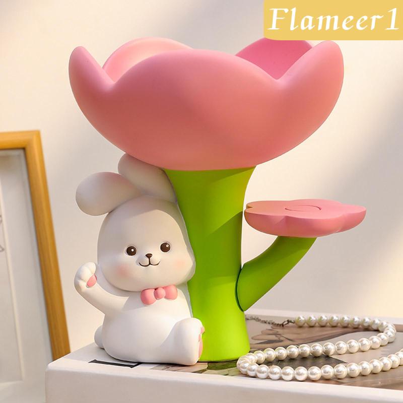 [Flameameer1] Khay Đựng Nước Hoa Để Bàn Hình Thỏ / Mèo Dễ Thương