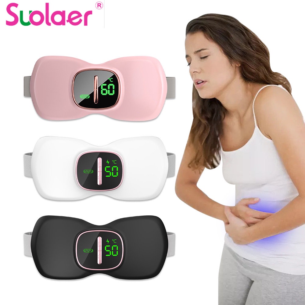 Suolaer Đai Mát Xa Làm Ấm 3 Bánh Răng Có Thể Điều Chỉnh Với Chức Năng Sưởi Ấm Hình Nơ Dysmenorrhea