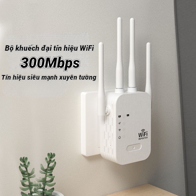 Bộ Kích Sóng Wifi 4 Râu Tốc Độ Cao 300Mbps Kiêm Cục Kích Wifi Không Dây Siêu Mạnh Bộ Kích Wifi Kết Nối Xa | BigBuy360 - bigbuy360.vn