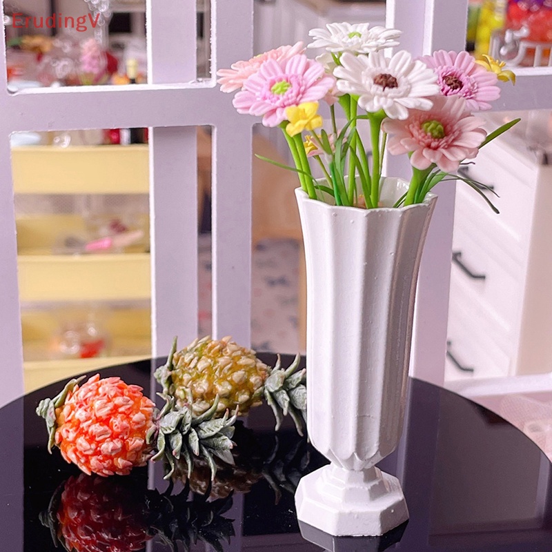 Lọ Hoa Resin Mini Tỷ Lệ 1 / 6 Dùng Trang Trí Nhà Búp Bê