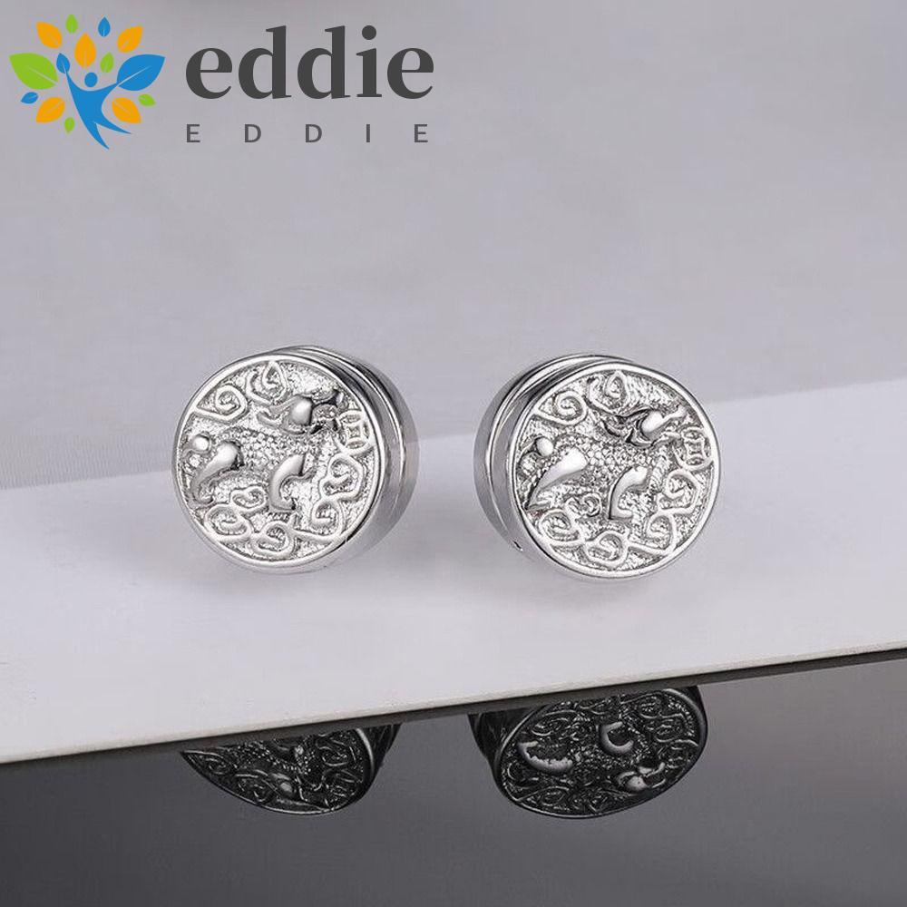 Khuyên Tai Pixiu 26 Eddie Phong Cách Retro Đơn Giản Tinh Tế Thời Trang Không Xỏ Lỗ Bằng Đồng Phong Cách Dân Tộc