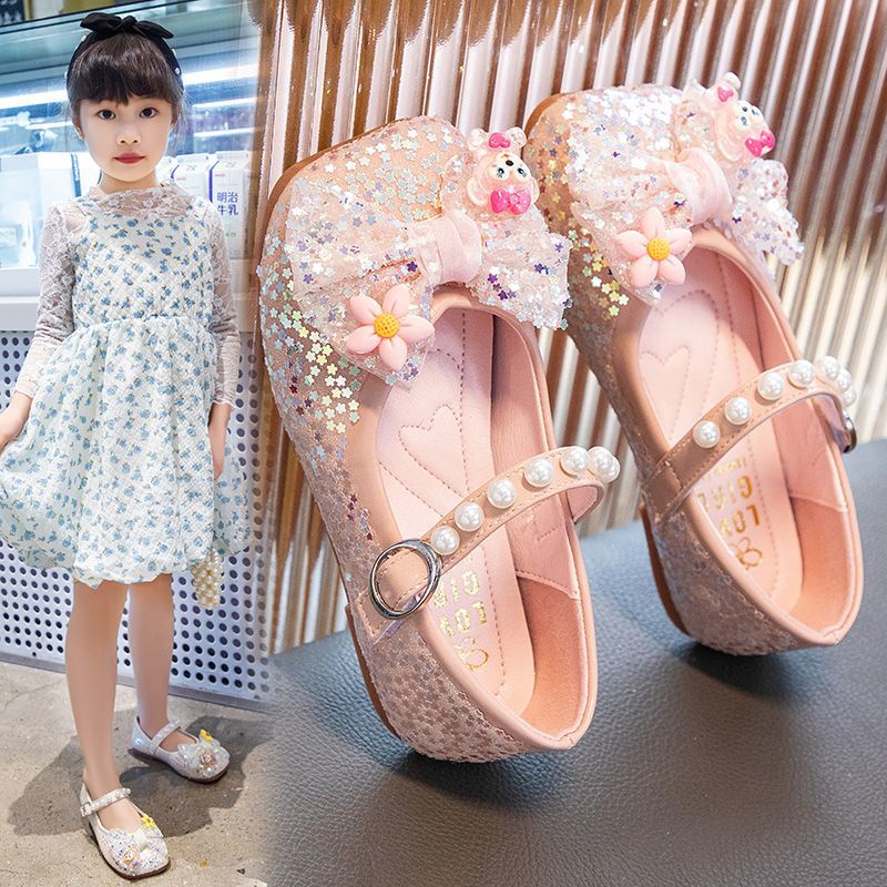 Giày Búp Bê Công Chúa Elsa Đế Siêu Mềm Thời Trang Mùa Hè Cho Bé Gái