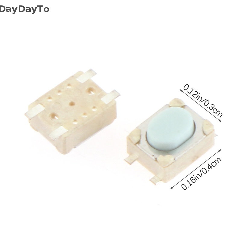 Set 100 Công Tắc 4 Chấu SMD 3 * 4 * 2.5MM Màu Trắng Dành Cho Ô Tô