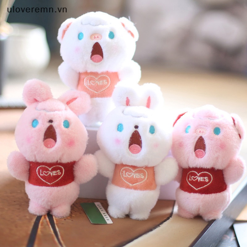 Móc Khóa Hình Thỏ Nhồi Bông Dễ Thương