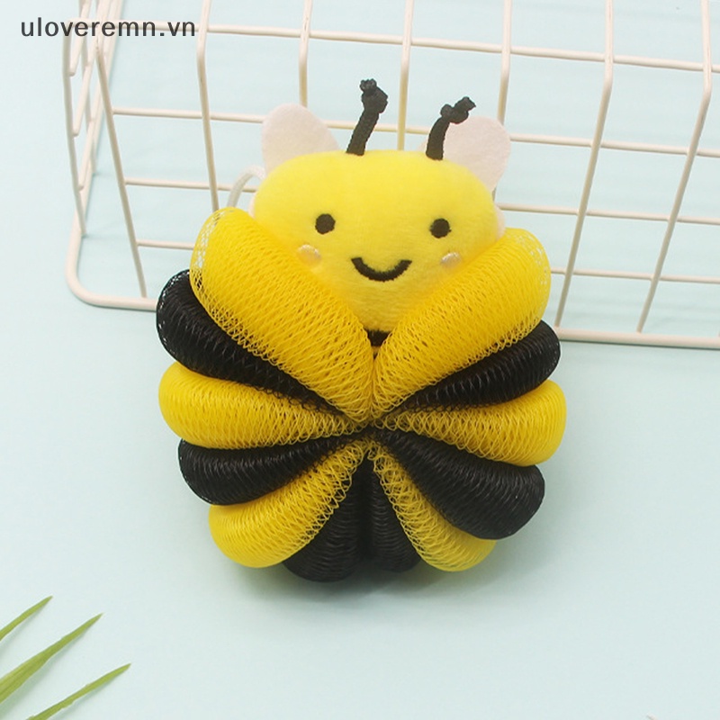 Bông Tắm Bằng Bọt Biển Hình Chú Ong Siêu Bền Tiện Dụng Cho Bé