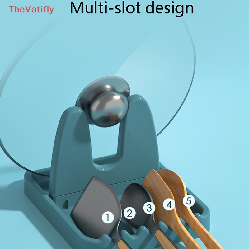 1 Giá Đỡ Muỗng / Nắp Nồi Gấp Gọn Tiện Lợi