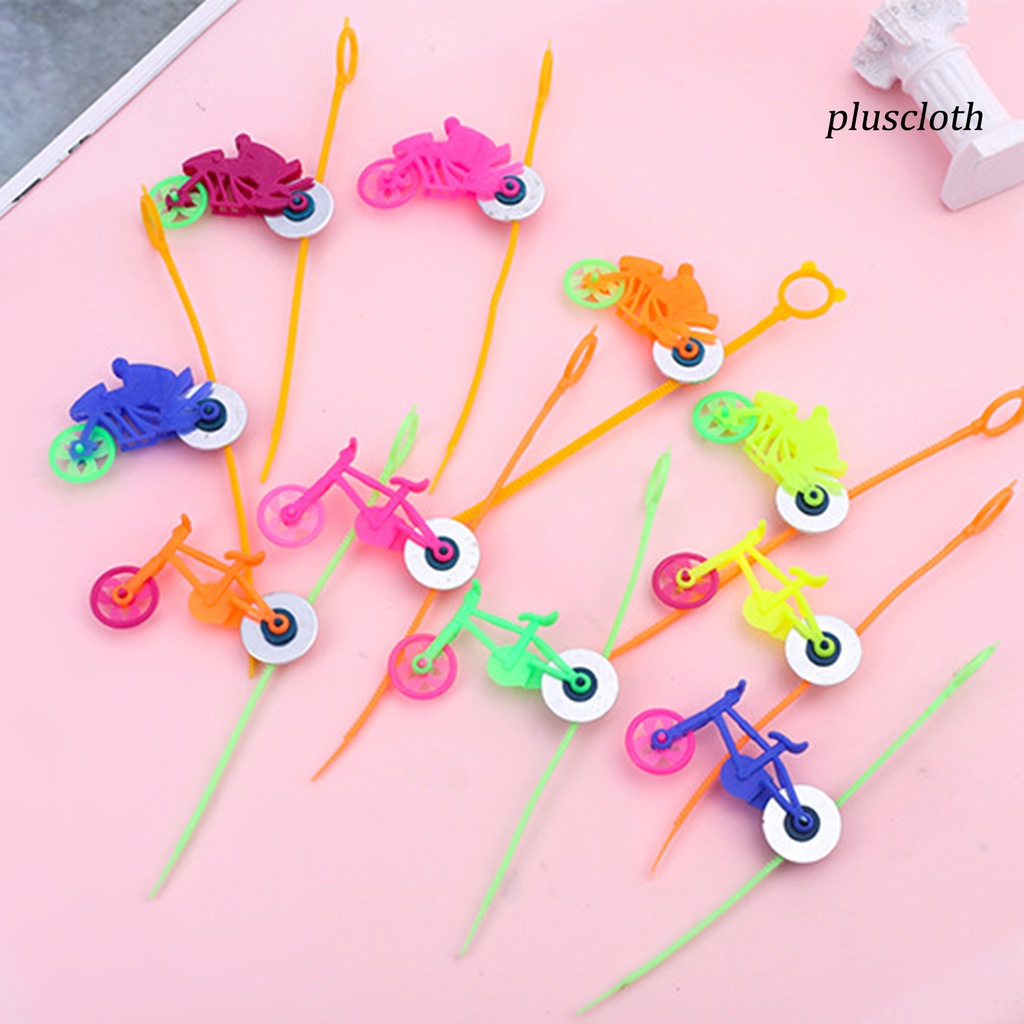 < Plus > Set 10 Đồ Chơi Con Quay Cầm Tay Có Dây Cót Vui Nhộn Cho Bé