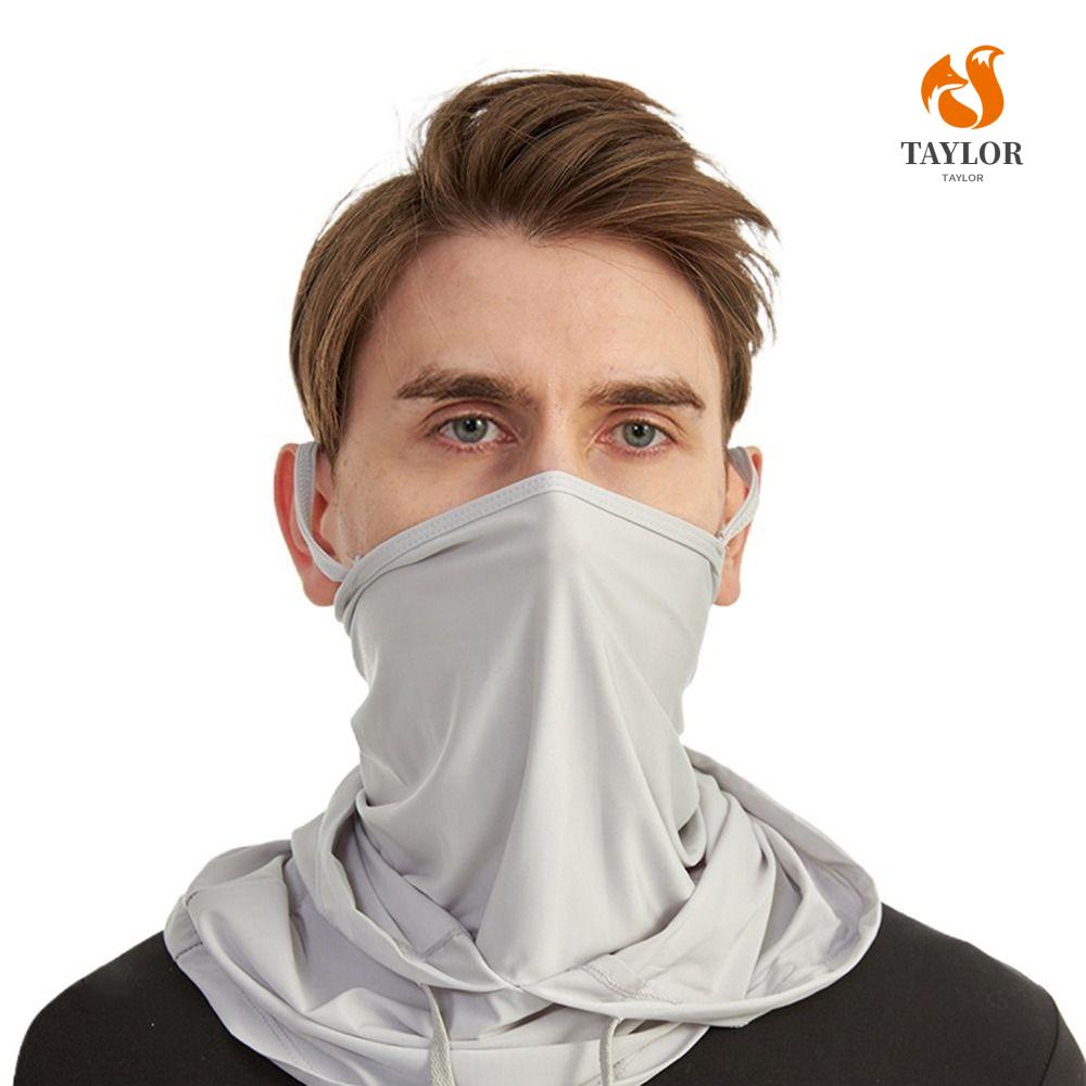 Taylor1 Mũ Chống Nắng Kèm Khẩu Trang Bằng Lụa Lạnh Thoáng Khí Dành Cho Nữ