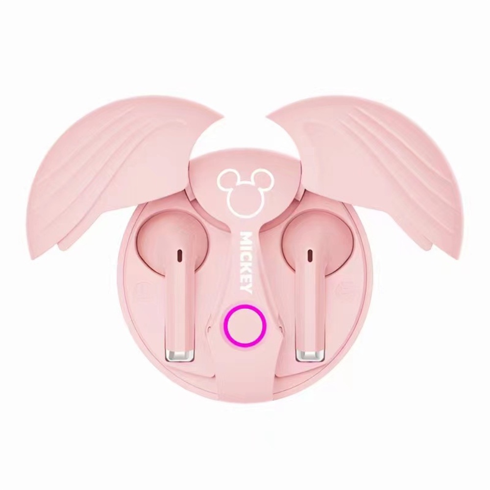 Tai nghe Bluetooth Disney Disney Đôi cánh thiên thần 2023 Trò chơi thể thao phong cách mới Bữa tiệc sinh viên dự phòng lâu dài Unisex