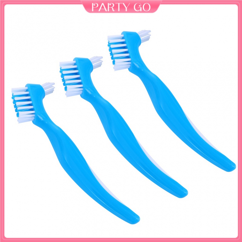 Set 6 Bàn Chải Làm Sạch Răng Giả Hai Đầu Tiện Lợi