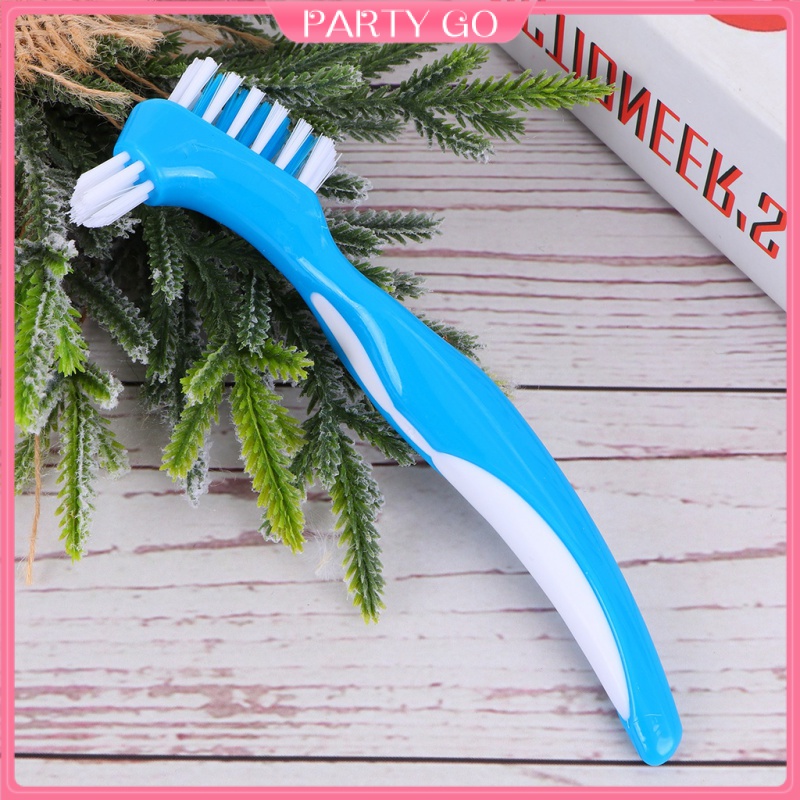 Set 6 Bàn Chải Làm Sạch Răng Giả Hai Đầu Tiện Lợi