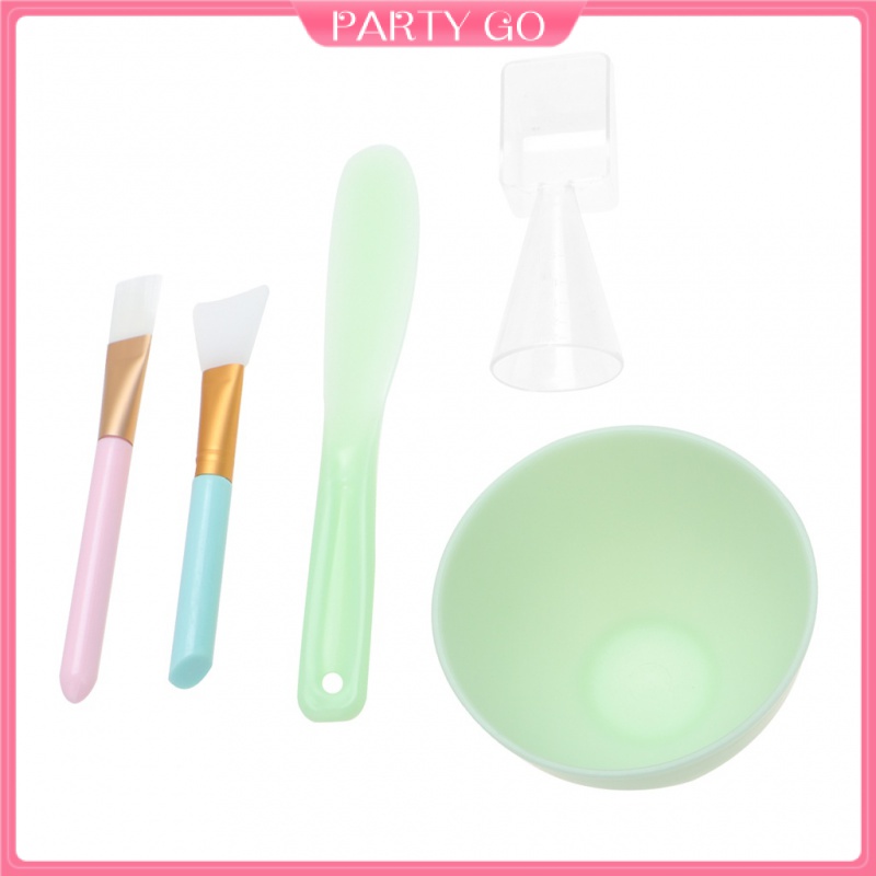 Set 5 Bát Silicone Trộn Mặt Nạ DIY