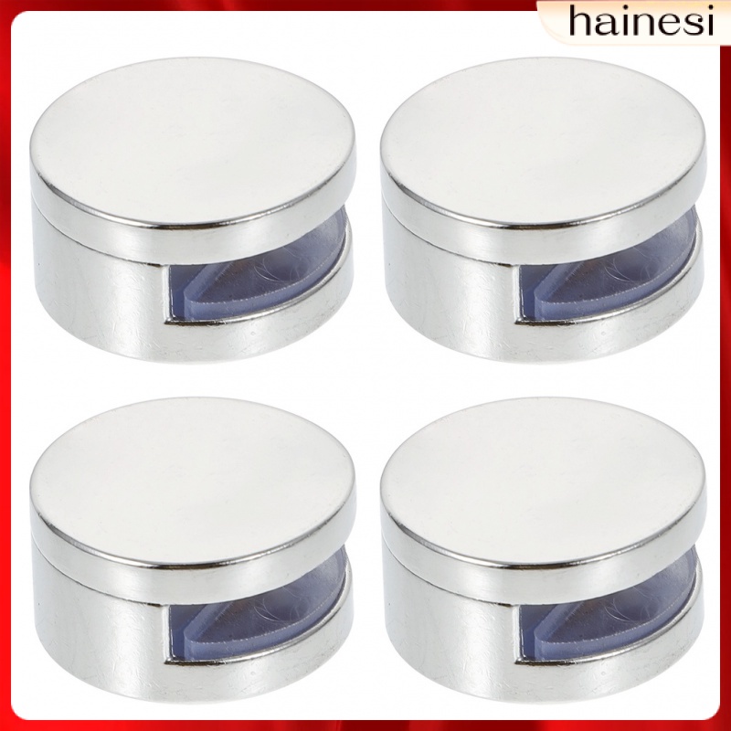 Set 4 Giá Đỡ Gương Kẹp Bàn Hình Tròn Bằng Hợp Kim Kẽm Không Cần Đục Lỗ