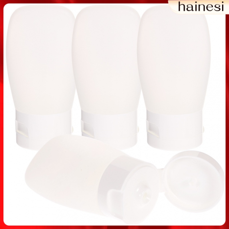 Set 4 Chai Rỗng Dạng Bóp Đựng Dung Dịch Mỹ Phẩm Có Nắp Đậy Tiện Dụng