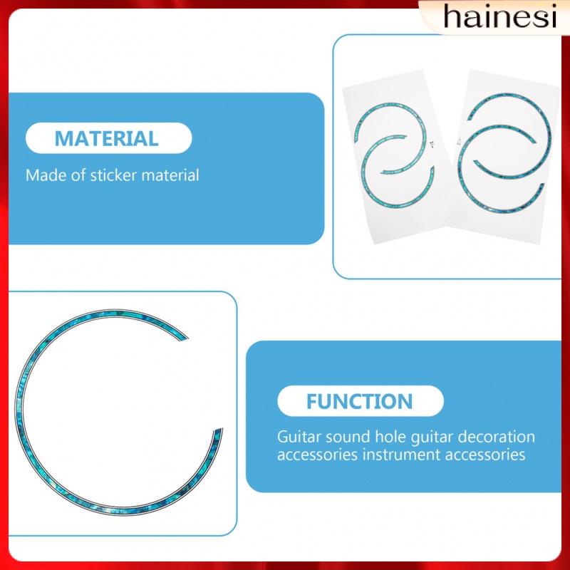 Set 4 Miếng Dán Viền Lỗ Âm Thanh Cho Đàn Guitar