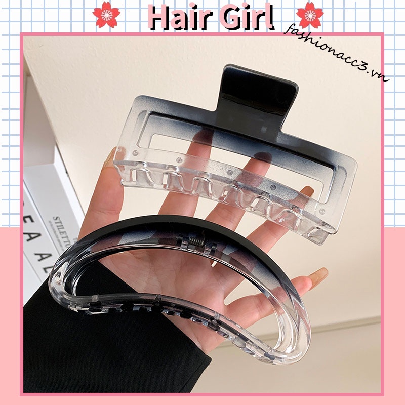 Kẹp Tóc Lớn Màu Gradient Mới 2023