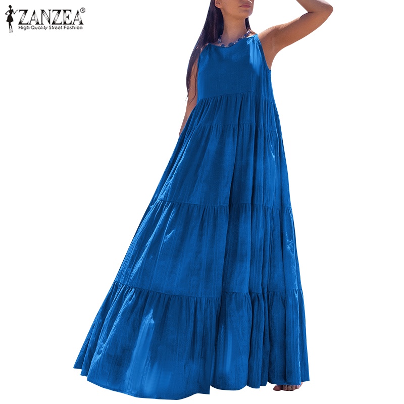 Đầm maxi ZANZEA hai dây thời trang dành cho nữ