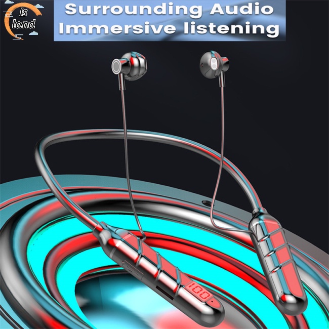 Tai Nghe Bluetooth Không Dây Bt22 Đeo Cổ Kiểu Dáng Thể Thao