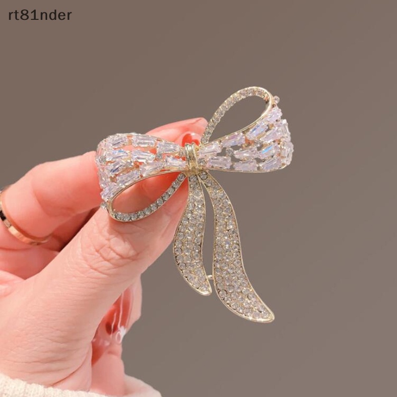 Ghim Cài Áo Hình Nơ Đính Đá Đơn Giản Thời Trang Cho Nữ