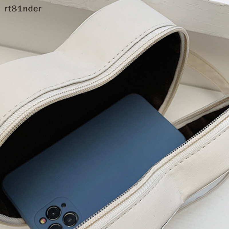 Túi Đeo Chéo Vai Bằng Da PU Màu Trơn Hình Trái Tim Thời Trang Dành Cho Nữ