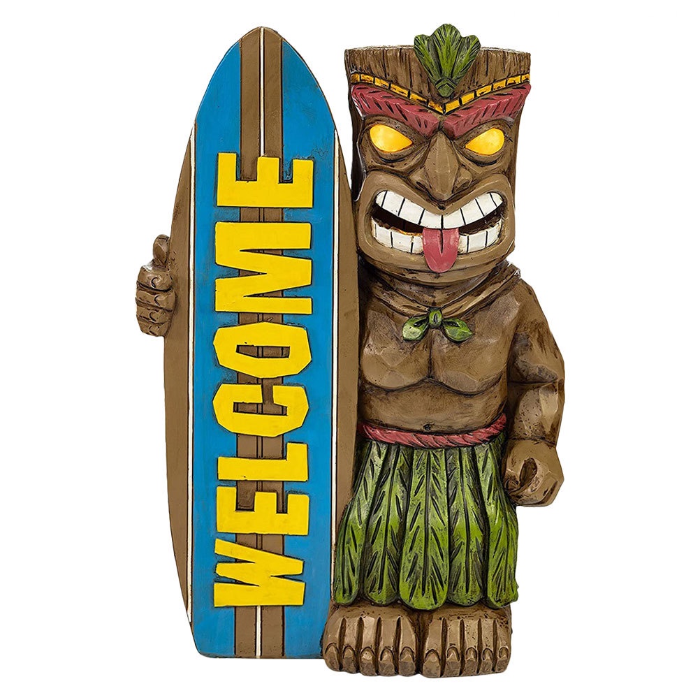 Tượng Người Tiki Bằng Kim Loại Trang Trí Halloween