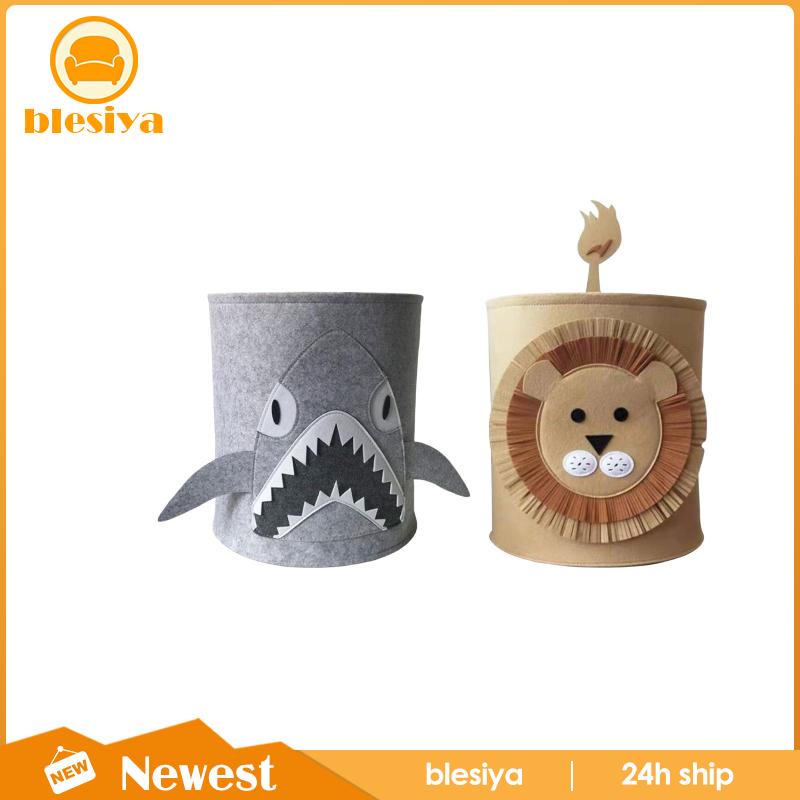 [Blesiya] Giỏ Đựng Đồ Giặt / Đồ Chơi Bằng Nỉ Chống Nước Sắp Xếp Gọn Gàng Cho Phòng