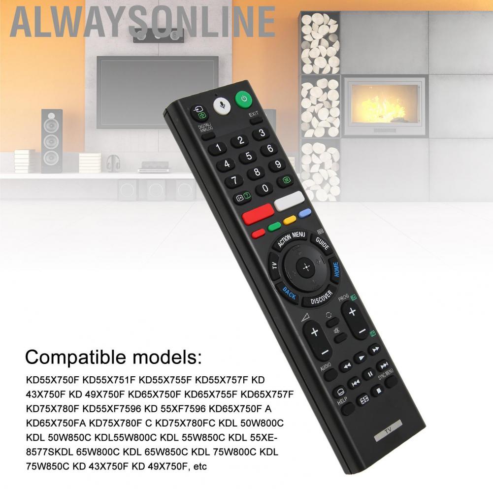 Alwaysonline TV  Controller Voice RMF TX300P Ergonomic Design for KD55X755F KD 43X750F KD55X751F