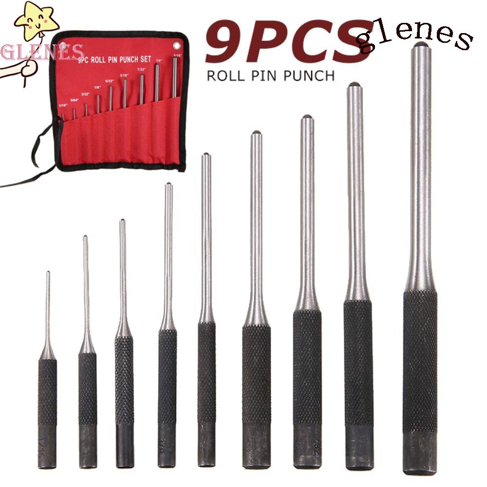Set 9 Dụng Cụ Đục Lỗ Đầu Tròn Chuyên Dụng Cho Sửa Chữa Đồ Dùng