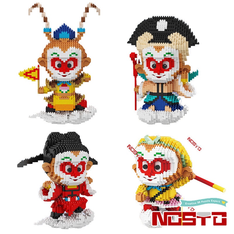 Đồ Chơi Khối Lắp Ráp Nhân Vật The Monkey King The West Sun Wukong Ideas DIY Sáng Tạo
