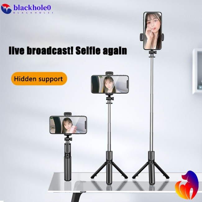 Gậy Chụp Ảnh Tự Sướng Bluetooth Không Dây Mini Có Thể Gập Lại Được Với Ánh Sáng Điều Khiển Từ Xa Tương Thích Vớ
