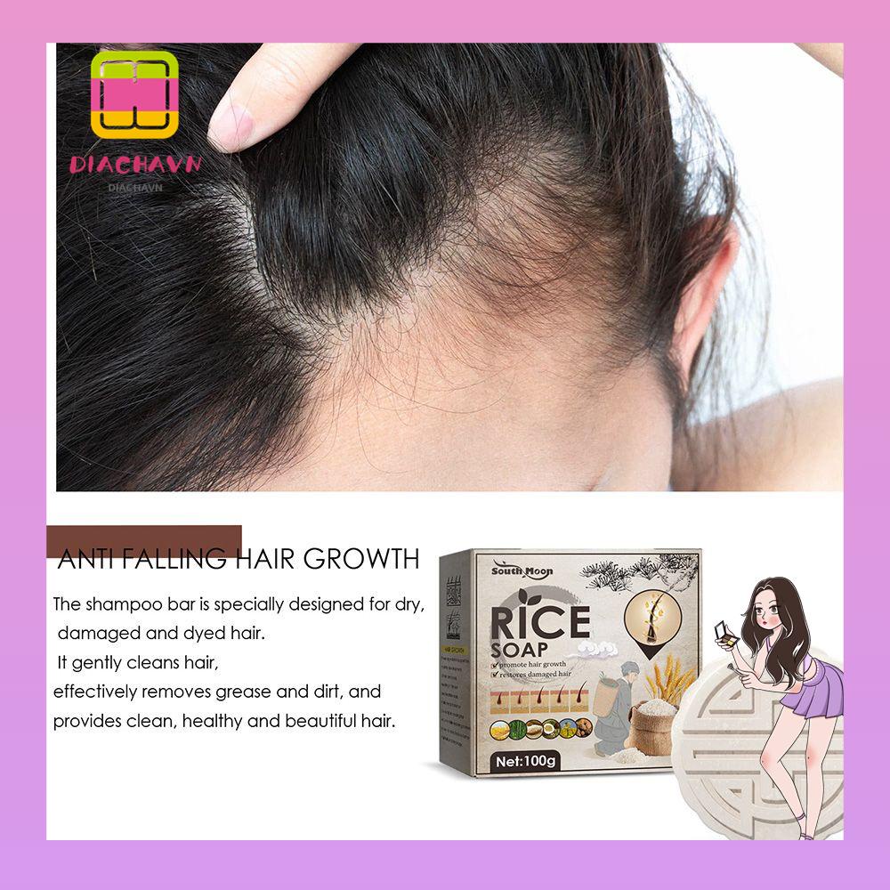 Xà Phòng Gội Đầu Chiết Xuất Gạo Kích Thích Mọc Tóc Nhanh Chóng Chống Rụng Tóc