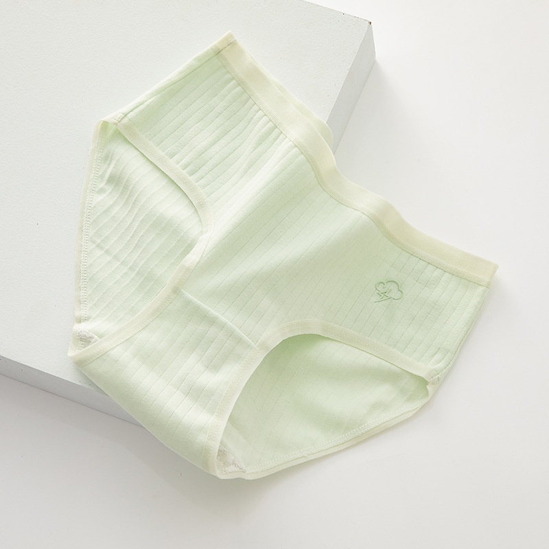Quần Lót Cotton Không Đường May Màu Sắc Đơn Giản Cho Nữ
