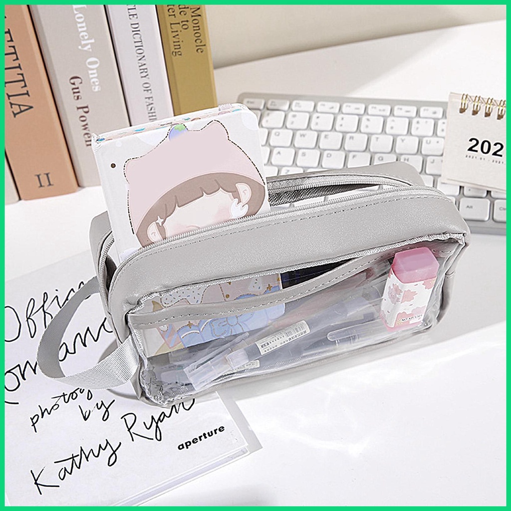 Túi Đựng Bút Trong Suốt Sức Chứa Lớn Tiện Dụng