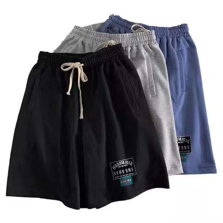 Quần Short Thể Thao Bóng Rổ Vải Cotton Dáng Rộng Kiểu Retro Nhật Bản Thời Trang Mùa Hè Cho Nam