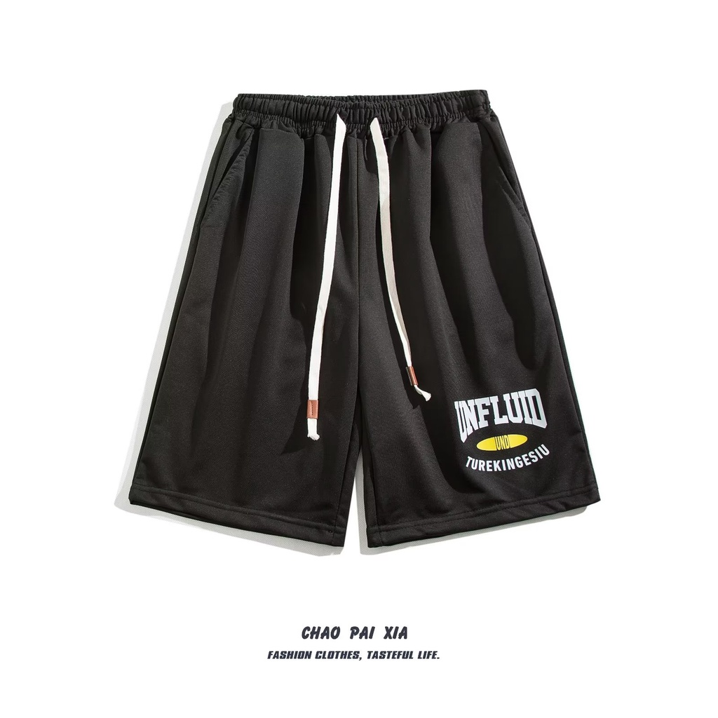 Quần Short Thể Thao Dáng Suông In Họa Tiết Cổ Điển Thời Trang Hè Cho Nam Phong Cách Mỹ