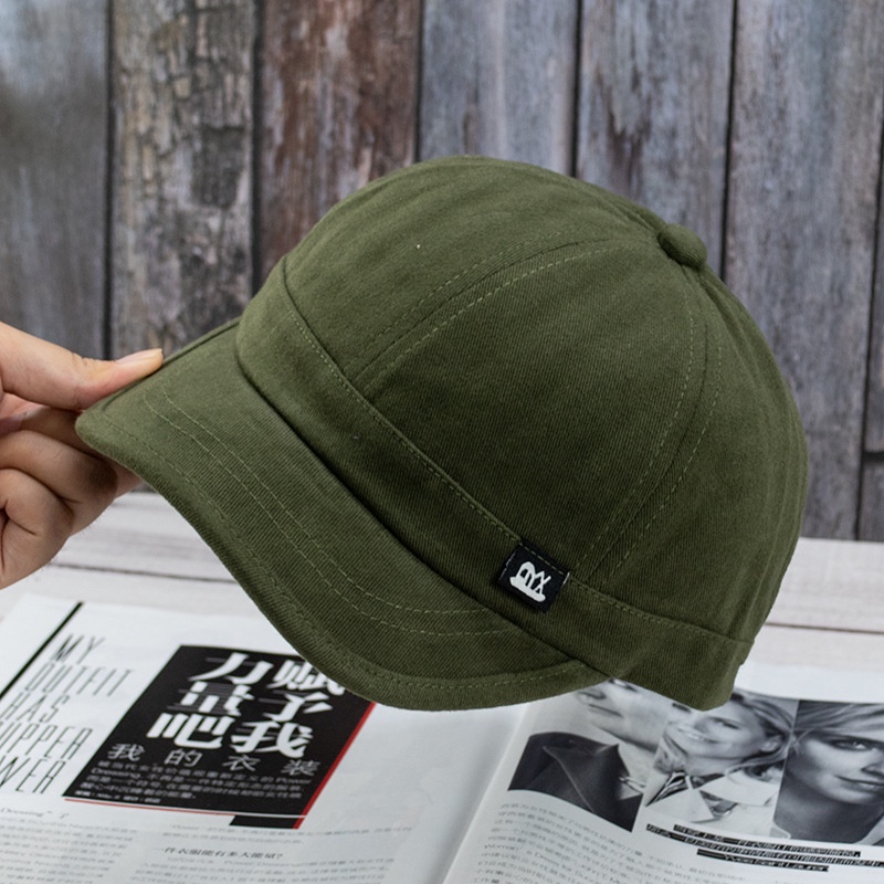 Mũ lưỡi trai B vành ngắn mềm mại phong cách hip hop thời trang cá tính