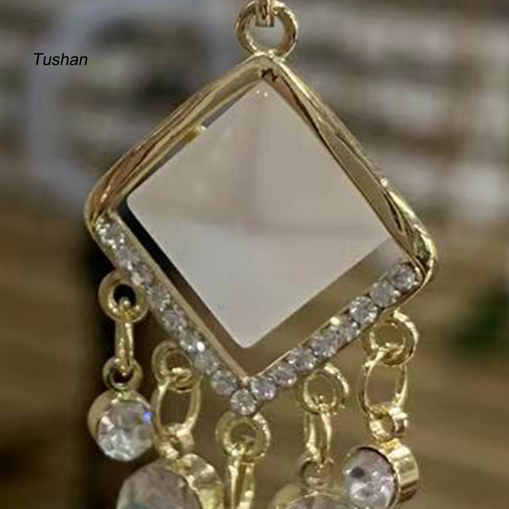 1 Đôi Bông Tai Đính Đá Tua Rua Phong Cách Bohemia Dành Cho Nữ