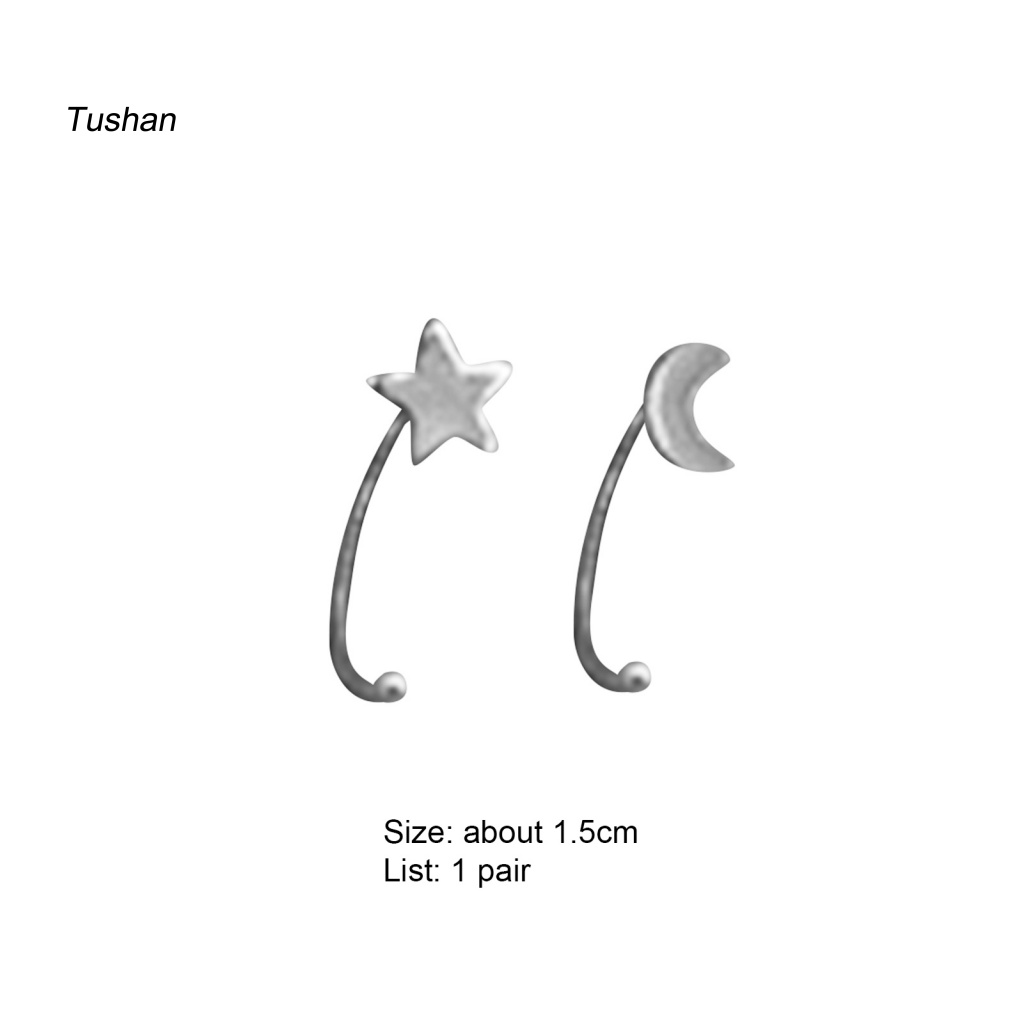 1 Đôi Bông Tai Xỏ Lỗ Hình Hoa Bướm Màu Sáng Tinh Tế Dành Cho Nữ