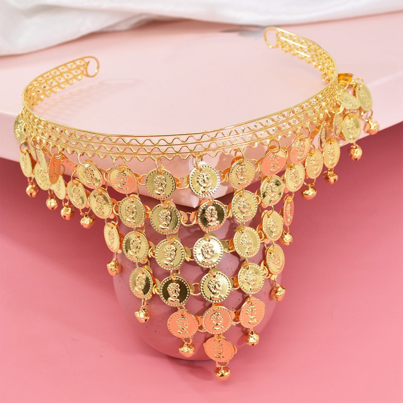 Băng Đô Tua Rua Phong Cách Ấn Độ Cổ Điển Dùng Biểu Diễn Múa Bụng