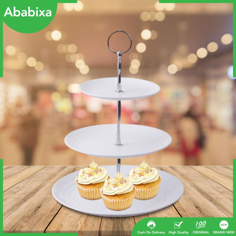 [Ababixa] Giá Đỡ Bánh Kẹo Trái Cây 3 Tầng Phong Cách Châu Âu Có Tay Cầm Cho Bữa Tiệc Gia Đình