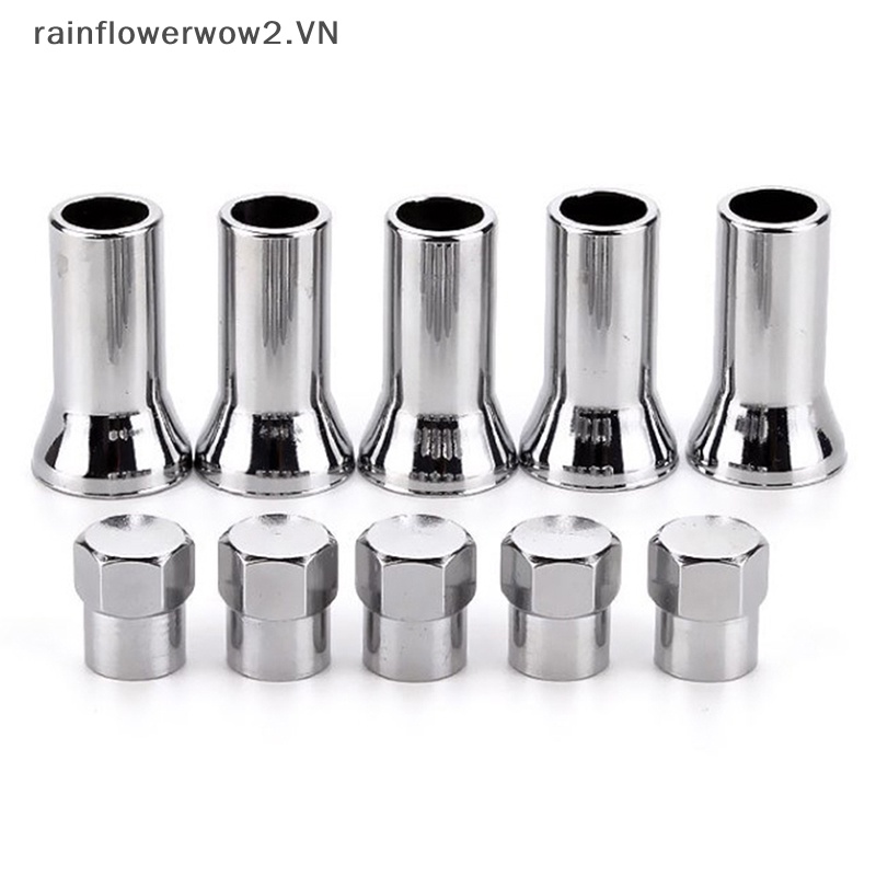 Set 10 Nắp Van Bánh Xe Hơi / Xe Tải TR414AC Kèm Tay Áo Chất Lượng Cao