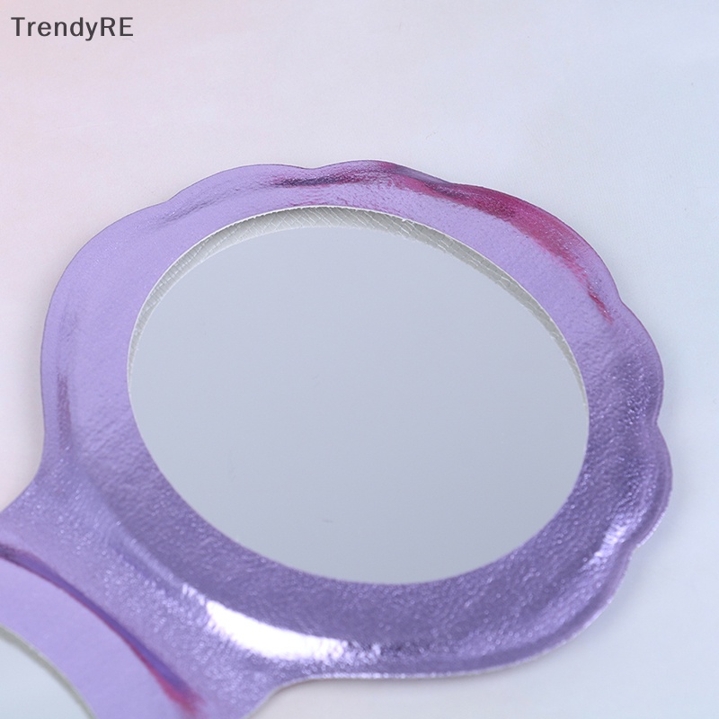 Gương Trang Điểm Hình Vỏ Sò Hai Mặt Bằng Da PU